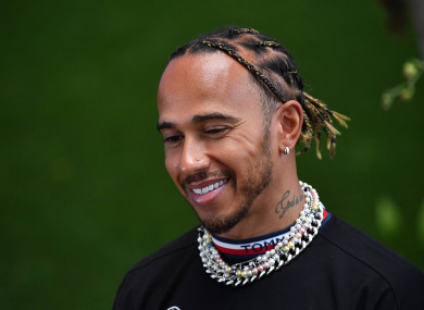 Lewis Hamilton, pictured ahead of the Miami Grand Prix.