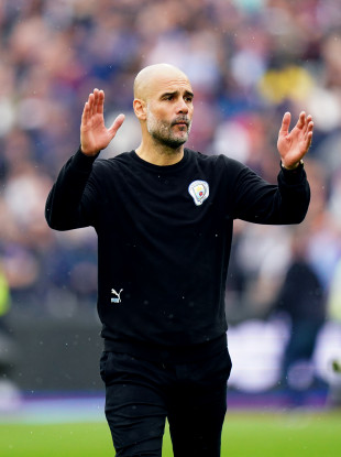 Man City boss Pep Guardiola.