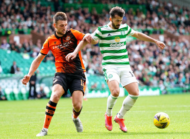 Albian Ajeti in action for Celtic last season.