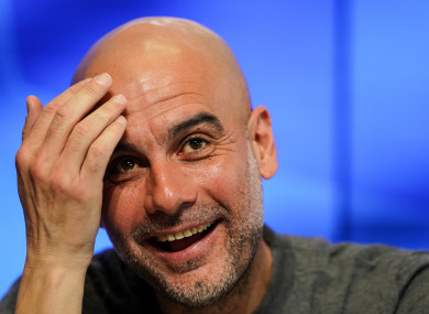 Manchester City manager Pep Guardiola.