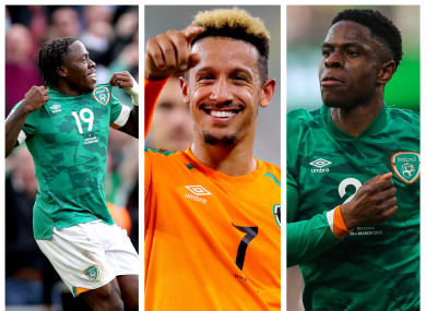 Michael Obafemi (left), Callum Robinson (centre) and Chiedozie Ogbene.