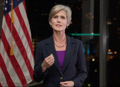 Former US Attorney General Sally Yates.