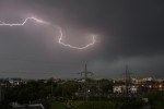 File image of a lightning strike in New Delhi in 2020.