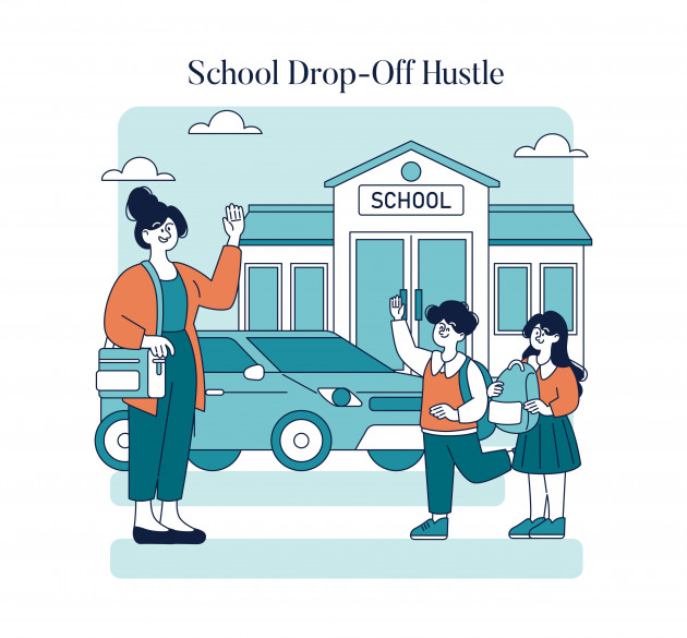 Rainy mornings: It's gridlock at the school gates, so god help us all