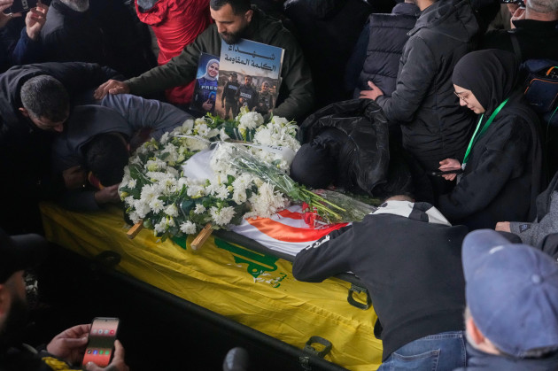 Funerals held in Lebanon for three journalists killed by Israeli strike