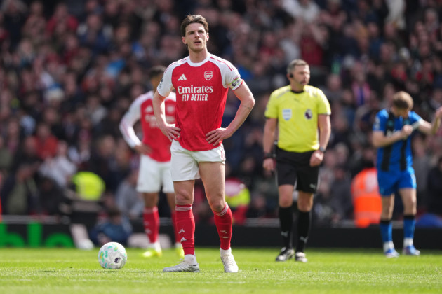 Declan Rice adds to Arsenal's injury concerns ahead of Sporting second leg