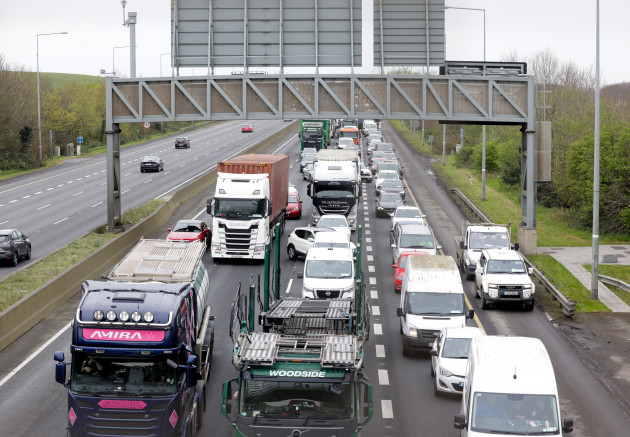 M50 partially closed and public transport remains disrupted as blockades enter fifth day