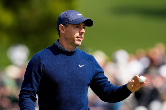 Rory McIlroy shares the early clubhouse lead after helter-skelter 67 at Augusta