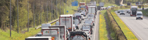 Slow-moving convoys impacting traffic on roads to Dublin as part of nationwide fuel protest