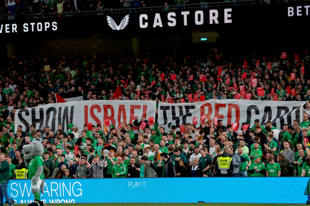 Several LOI captains and Irish football figures sign letter calling for FAI to boycott Israel fixtures