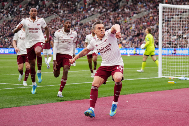 Arsenal in control of Premier League title race with late win over West Ham