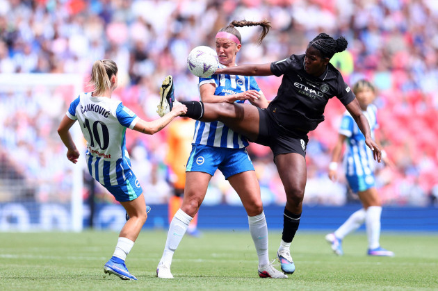 Disappointment for Hayes as Man City blitz Brighton in Women's FA Cup final