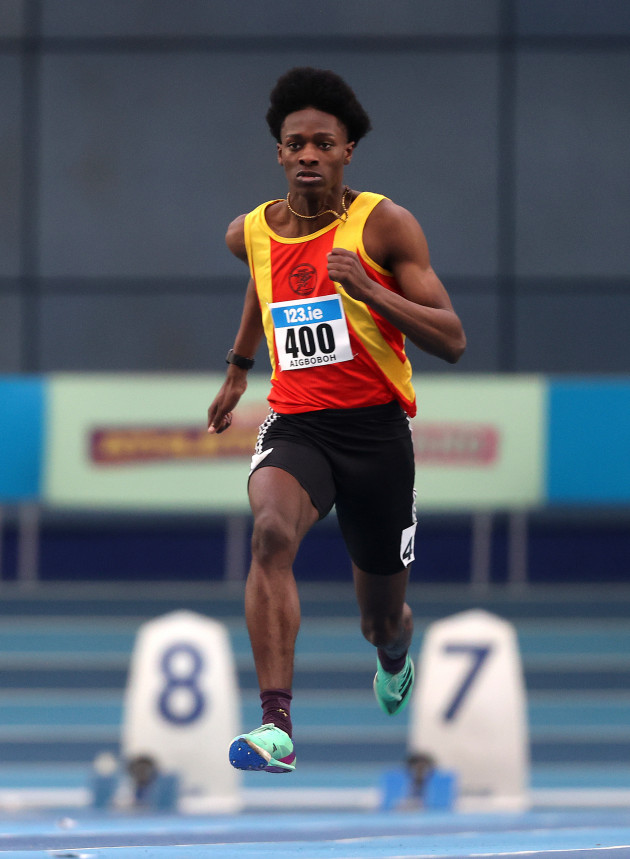 Sean Aigboboh sets new Irish record in 200m