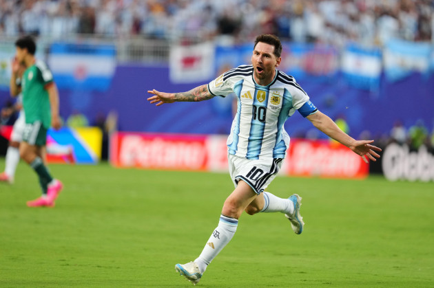 Messi hat-trick launches Argentina's World Cup defence and equals all-time record