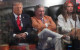 Trump booed and falls asleep after causing long queues at third game of NBA finals in New York