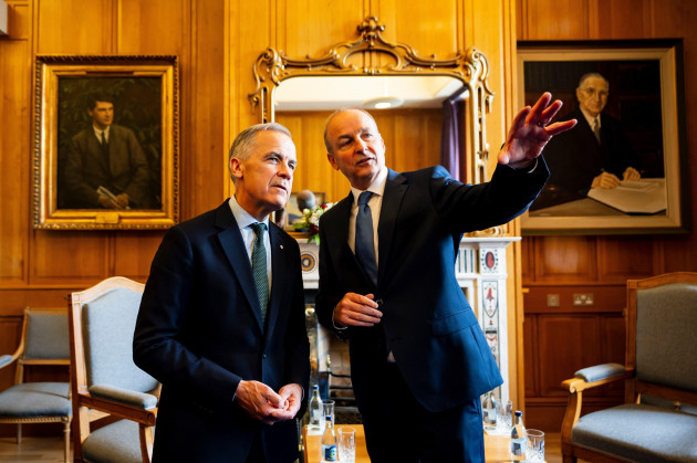 Canada prime minister Mark Carney says he feels at 'home' on visit to Ireland