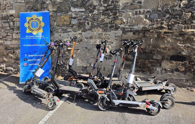 Gardaí seize 11 e-scooters in west Dublin crackdown aided by drone