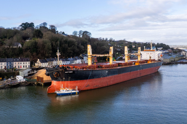 The drug-smuggling ship MV Matthew is finally leaving Cork today and heading for a Dutch scrapyard