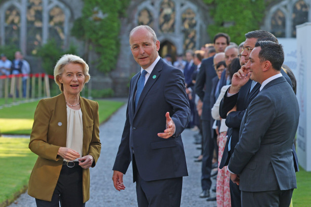 Ursula von der Leyen has a busy day in Cork that includes bilateral with Taoiseach Ahead of meeting von der Leyen, Martin said he plans to raise Israels persistent and egregious breaches of human rights and international law.