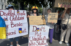 Vulnerable Ukrainian refugees protest enforced move from Citywest